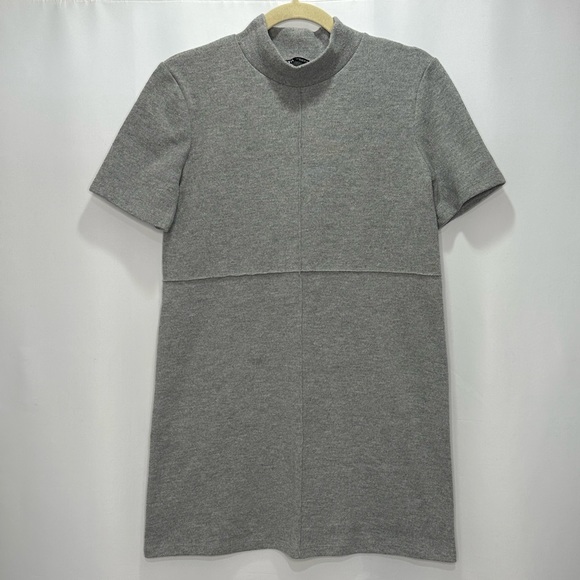 Zara Gray Short Sleeve Sweater Dress - Picture 4 of 10